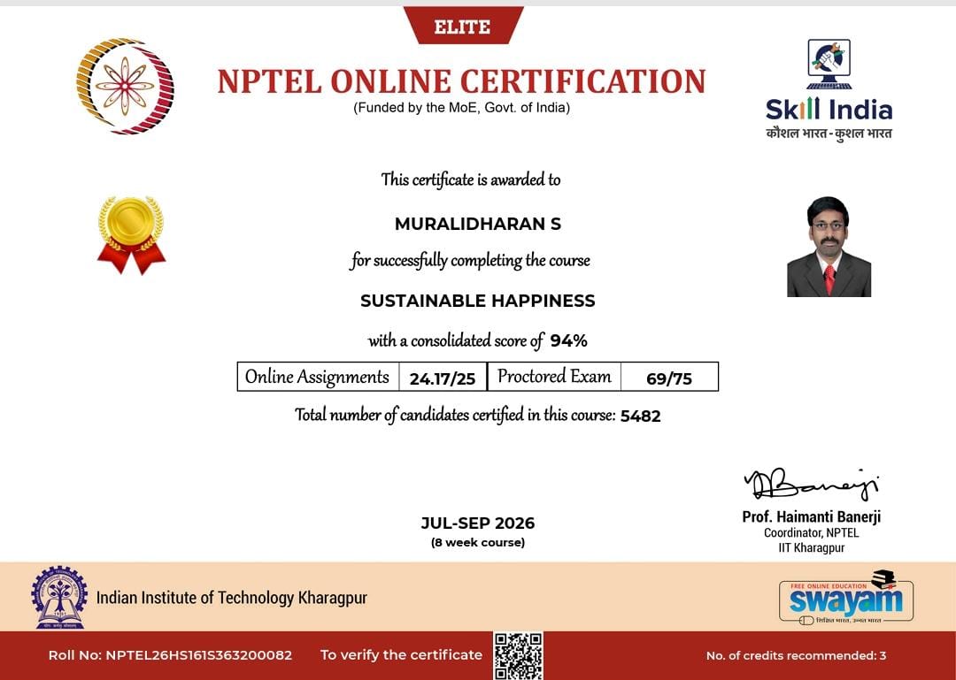 SINCET Certificate 01