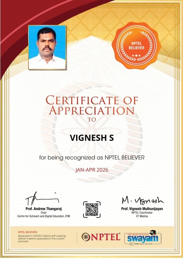 SINCET Certificate 01